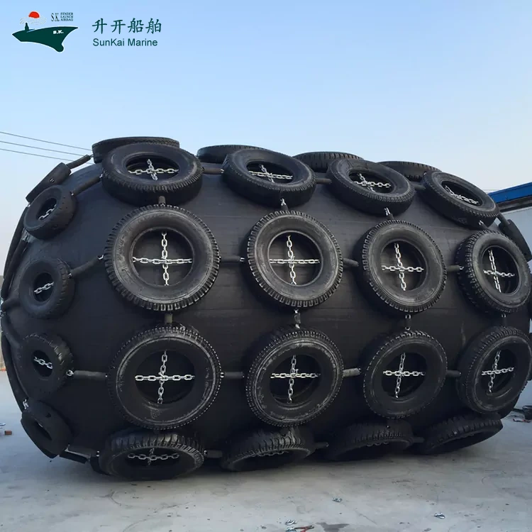 Qingdao Sunkai Marine envía defensas inflables grandes personalizadas para clientes en el extranjero